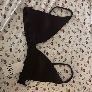 Zara Brown Bralette Top